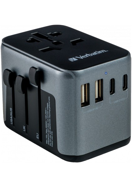 Uta-03 30W Evrensel Seyahat Adaptörü1 x Usb-C Pd 30W & Qc 3.0 / 2 x Usb-C / 2 x Usb-A