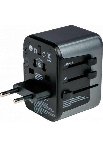 Uta-03 30W Evrensel Seyahat Adaptörü1 x Usb-C Pd 30W & Qc 3.0 / 2 x Usb-C / 2 x Usb-A