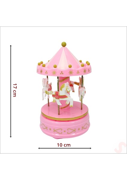 Atlı Karınca Müzik Kutusu, 17 cm x 10 cm - Pembe fiyatları