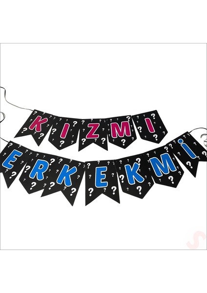 Cinsiyet Belirleme Partisi, Kız Mı? Erkek Mi? Banner - 1,90mt