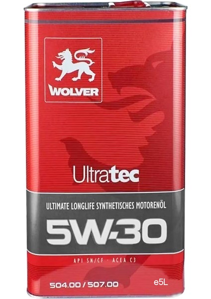 Ultra Tec 5W-30 5 Litre Motor Yağı Sn/cf