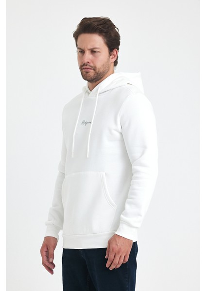 3 Ip Şardonlu Kapuşonlu Baskılı Cepli Sweatshirt 5281