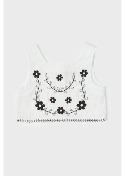 Bg Store Kız Bebek Beyaz Bluz
