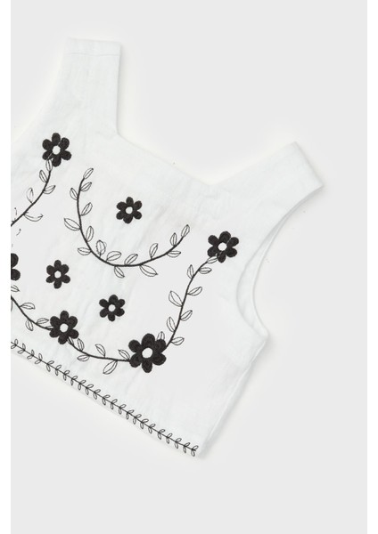 Bg Store Kız Bebek Beyaz Bluz
