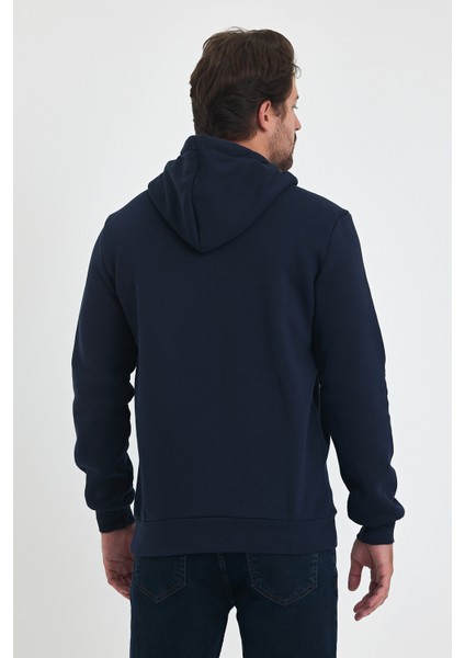 3 İp Şardonlu Kapuşonlu Baskılı Cepli Sweatshirt 5281 fırsatları