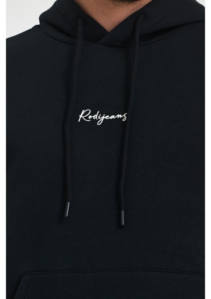3 İp Şardonlu Kapuşonlu Baskılı Cepli Sweatshirt 5281 modelleri