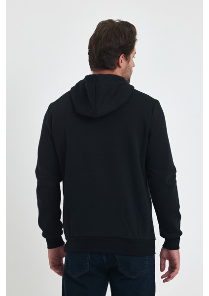 3 İp Şardonlu Kapuşonlu Baskılı Cepli Sweatshirt 5281 fırsatları