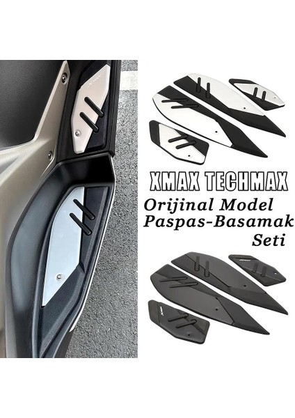 Xmax Techmax 250-300 2024-2025 Paspas Basamak Seti 4 Lü Gümüş Gri
