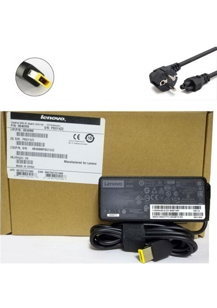 Lenovo G50-80 Notebook Adaptör (Orijinal Lenovo 20V 3.25 65W)