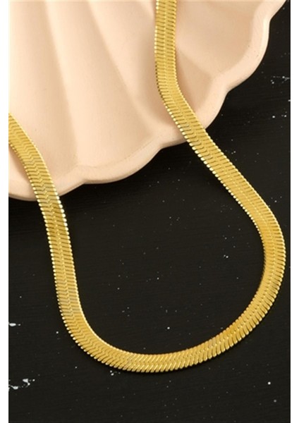 Lüx Italyan Çelik Zincir Kolye 60 cm