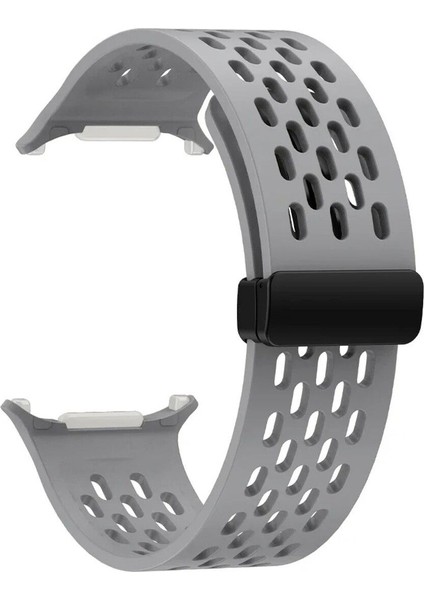 Samsung Galaxy Watch Ultra 47MM Kordon Kayış Silikon Mıknatıslı D-Buckle