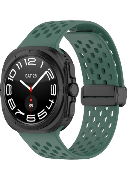 Samsung Galaxy Watch Ultra 47MM Kordon Kayış Silikon Mıknatıslı D-Buckle fiyatları