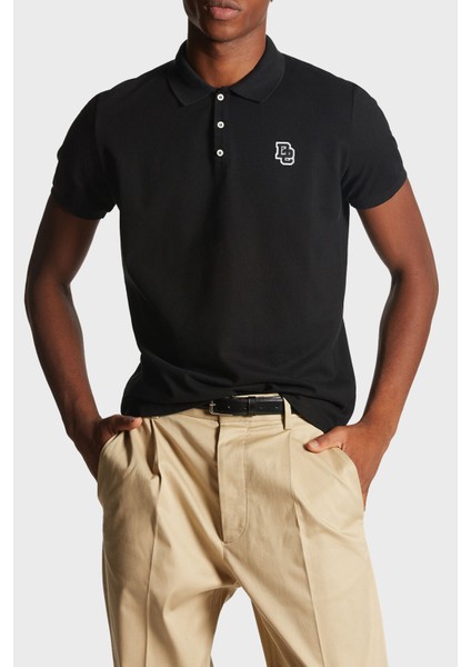 Pamuklu Slim Fit Polo Yaka T-Shirt Erkek Polo Yaka T-Shirt S74GL0078 S22743 900