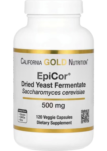 Epicor Dried Yeast Fermentate 500 Mg 120 Veggie Capsul usa Menşei 3660