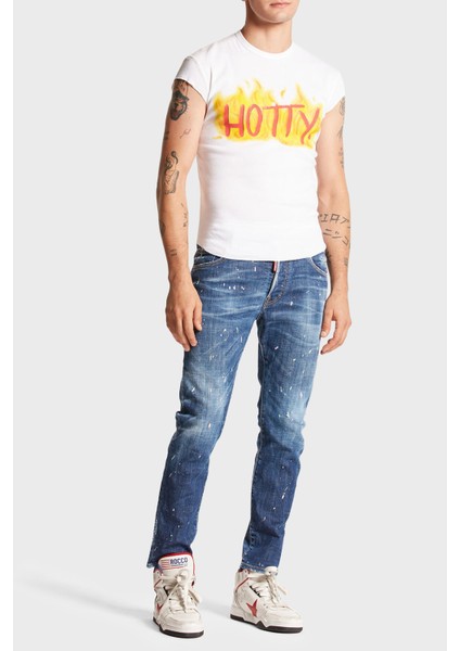 Streç Pamuklu Skinny Fit Jeans Erkek Kot Pantolon S71LB1412 S30872 470