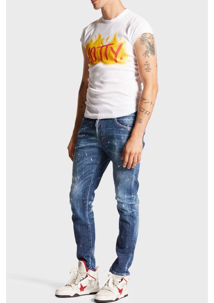 Streç Pamuklu Skinny Fit Jeans Erkek Kot Pantolon S71LB1412 S30872 470 modelleri