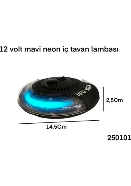 12 Volt Mavi Neon Iç Tavan Lambası