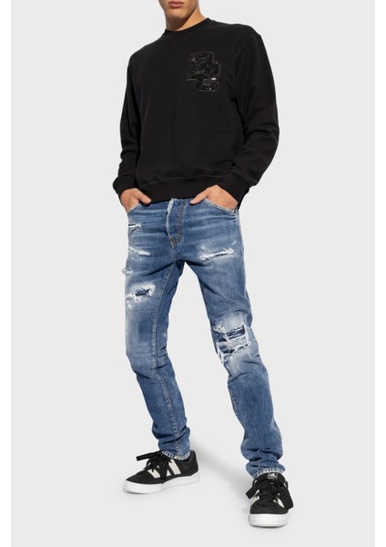 Logolu Pamuklu Skinny Fit Jeans Erkek Kot Pantolon S74LB1436 S30309 470