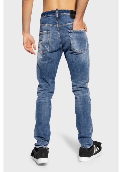 Logolu Pamuklu Skinny Fit Jeans Erkek Kot Pantolon S74LB1436 S30309 470 fiyatları