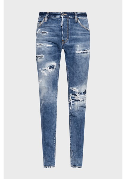 Logolu Pamuklu Skinny Fit Jeans Erkek Kot Pantolon S74LB1436 S30309 470 indirimleri