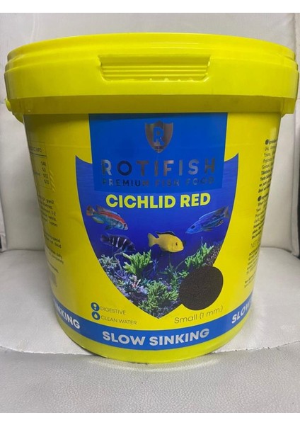 Cichlid Red Granule Small (Etçil – 1mm) 4kg
