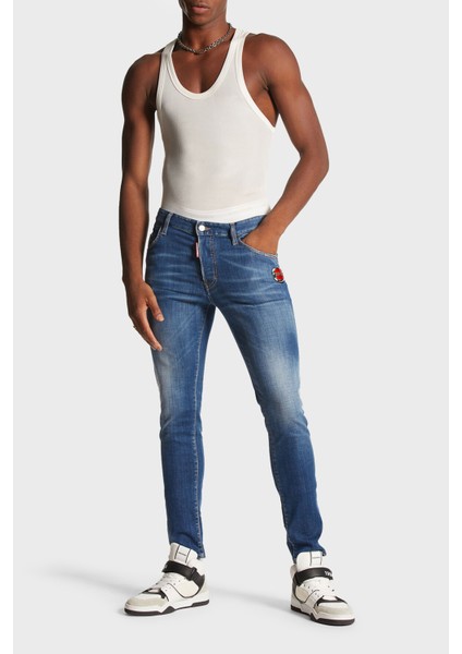 Streç Pamuklu Skinny Fit Jeans Erkek Kot Pantolon S74LB1471 S30342 470