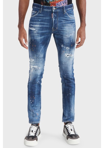 Streç Pamuklu Skinny Fit Jeans Erkek Kot Pantolon S71LB1364 S30872 470
