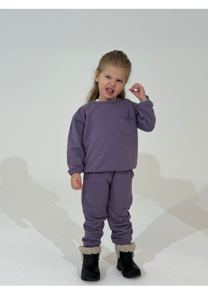 Oversize Üç Iplik Mevsimlik Çocuk Eşofman Takım(Şardonsuz) modelleri