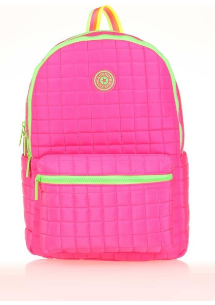 Quilted Sırt Çantası Pink K1771