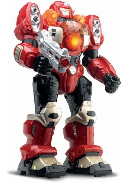 M.a.r.s. Sesli ve Işıklı Yürüyen Turbotron Robot 30 cm 06175 Kırmızı