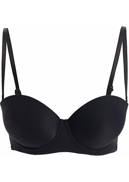 Balenli Yarım Dolgulu Düz Straplez Sütyen