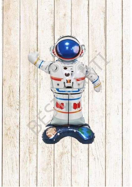 Uzay Ayaklı Astronot Folyo Balon