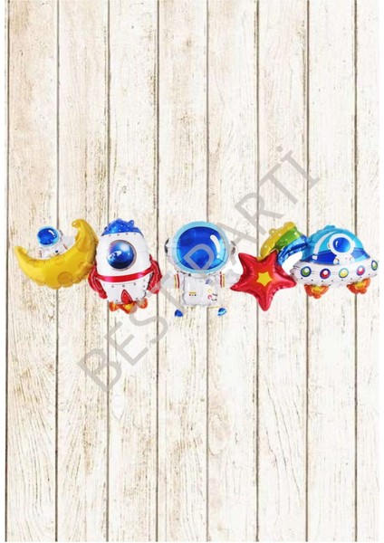 Uzay Temalı Mini Konsept Folyo Balon Seti