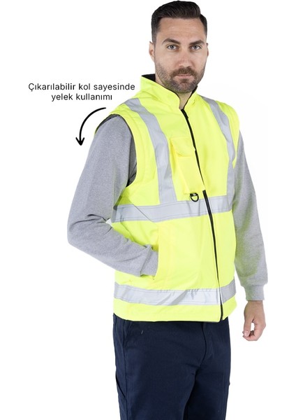 OWL OWL 5’İ Bir Arada Hi-Vis Kaban