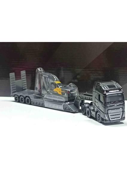1:87 Volvo Fh 16 With Volvo EC220E Excavatör With Bucket