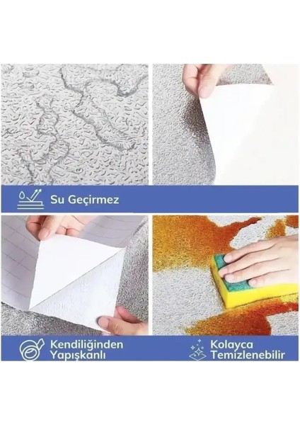 Yapışkanlı Alüminyum Folyo 120X100CM Tezgah Üstü Çekmece Içi Eviye Altı