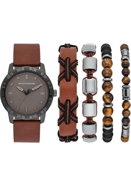 SR9090 Erkek Kol Saati ve Bileklik Seti