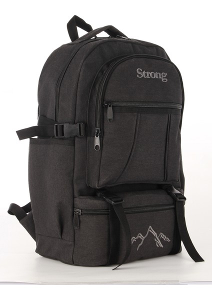 Strong Bag Strong Unisex Kanvas Kumaş Laptop Bölmeli Outdoor Sırt Çantası Dağcı Sırt Çantası ESCP01