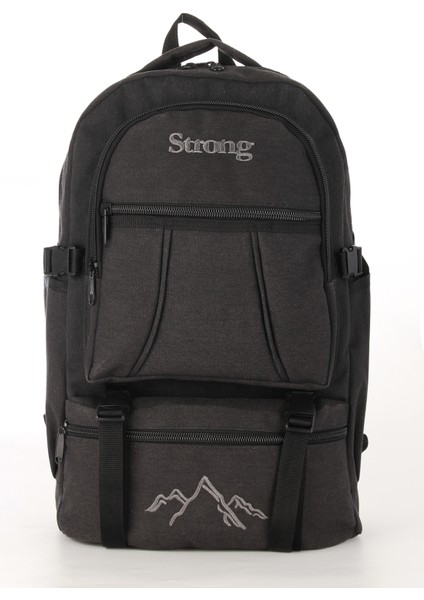 Strong Bag Strong Unisex Kanvas Kumaş Laptop Bölmeli Outdoor Sırt Çantası Dağcı Sırt Çantası ESCP01