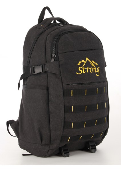 Strong Bag Strong Unisex Kanvas Kumaş Laptop Bölmeli Outdoor Sırt Çantası Dağcı Sırt Çantası