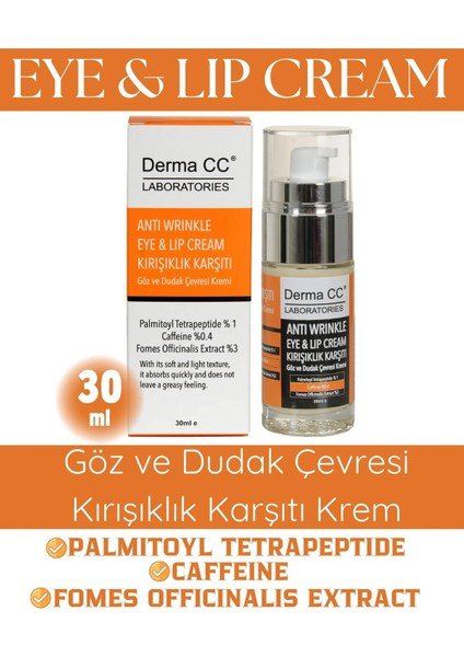 Kırışık Karşıtı Göz ve Dudak Çevresi Kremi 30 ml