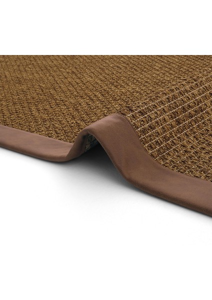 Kyoto Art 02 Hasır Dokulu Balkon Halısı Ithal Sisal Halı Yolluk Bordürlü Mutfak Halısı