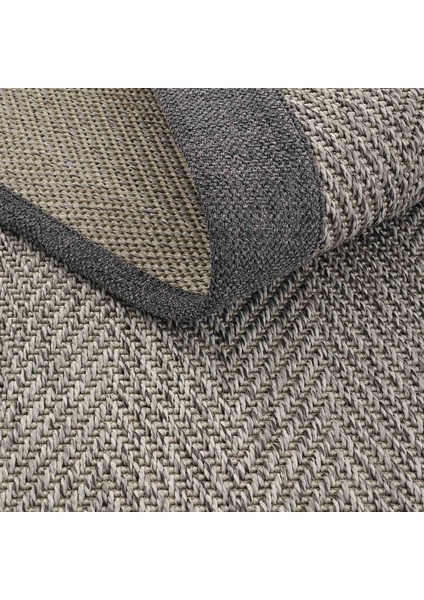 Monako Art 01 Hasır Dokulu Balkon Halısı Ithal Sisal Halı Yolluk Bordürlü Mutfak Halısı