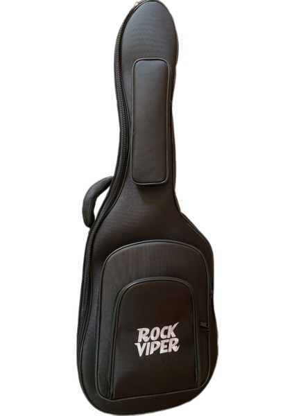 Siyah Profesyonel Kalın Pedli Elektro Gitar Kılıfı