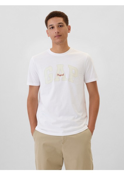 Erkek Beyaz Everyday Soft Gap Logo T-Shirt