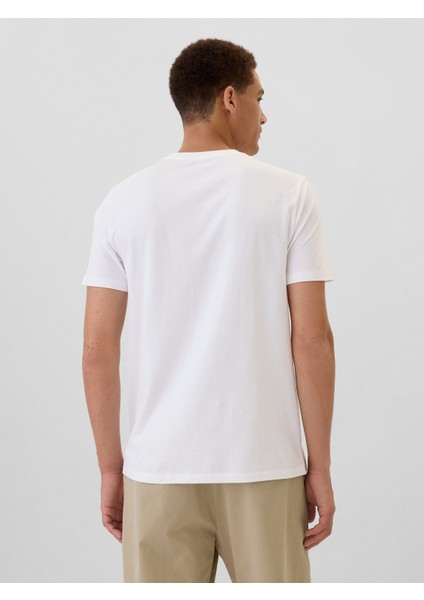 Erkek Beyaz Everyday Soft Gap Logo T-Shirt indirimleri