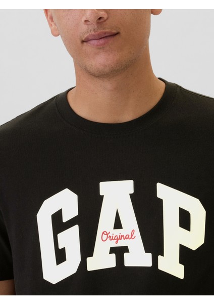 Erkek Siyah Everyday Soft Gap Logo T-Shirt