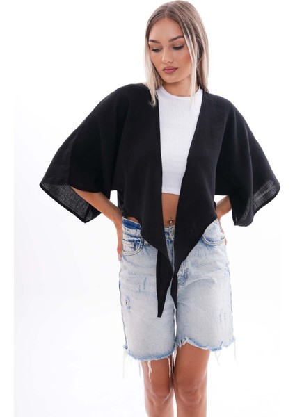 Kadın Önden Bağlamalı Müslin Bolero 240632 - fiyatları