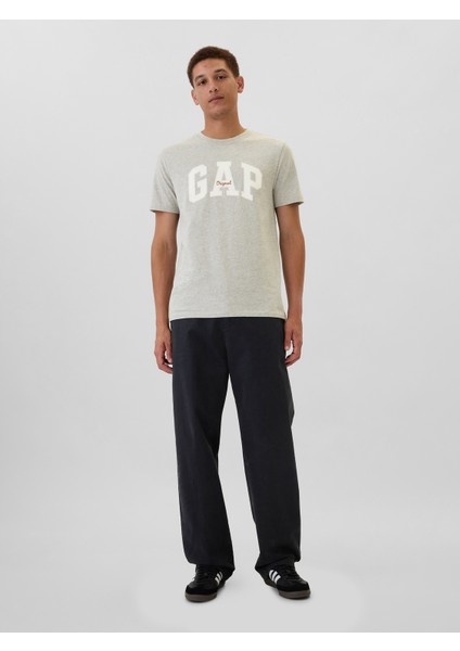 Erkek Gri Everyday Soft Gap Logo T-Shirt