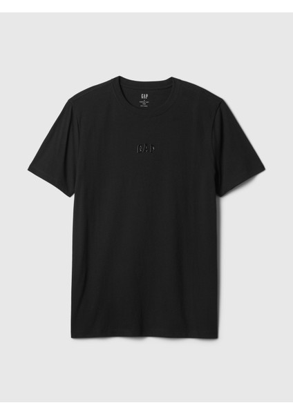 Erkek Siyah Everyday Soft Gap Logo T-Shirt